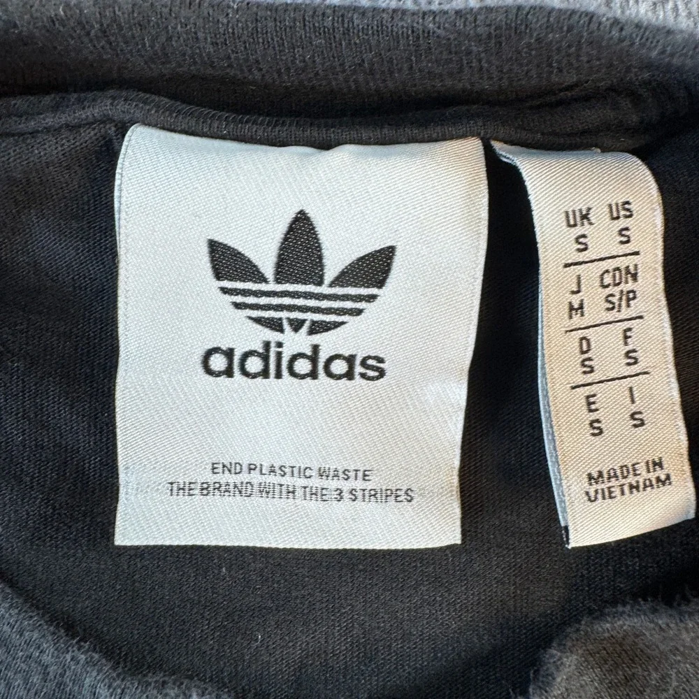 Adidas Originals Mens Black Chevron Piping Trefoil Logo T-Shirt‎ HR3319 Small